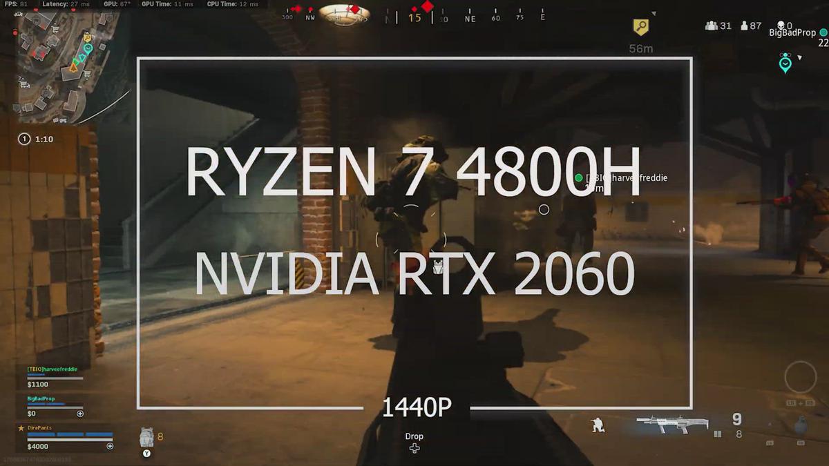 'Video thumbnail for HP Omen 15 Gaming Laptop review Wins Warzone 1440p with PKM LMG Gun Ryzen 7 4800H NVIDIA 2060'