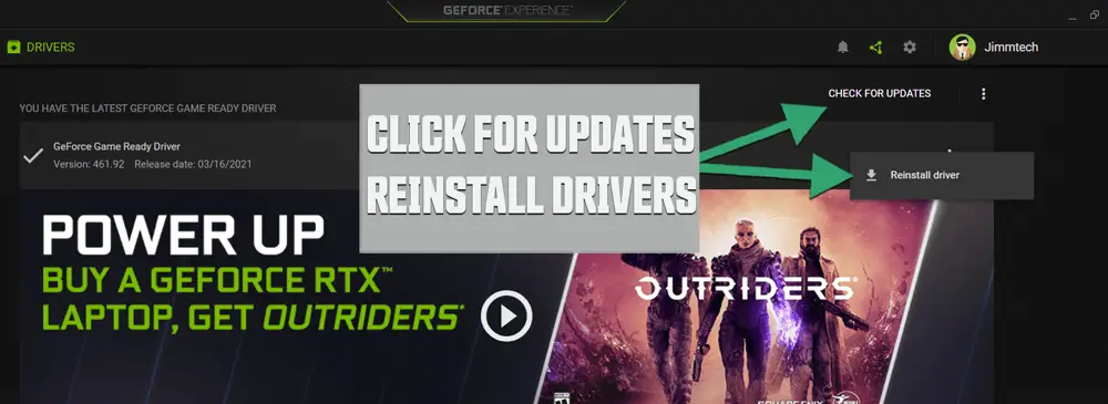 UP DATE NVIDIA GEFORCE DRIVERS 