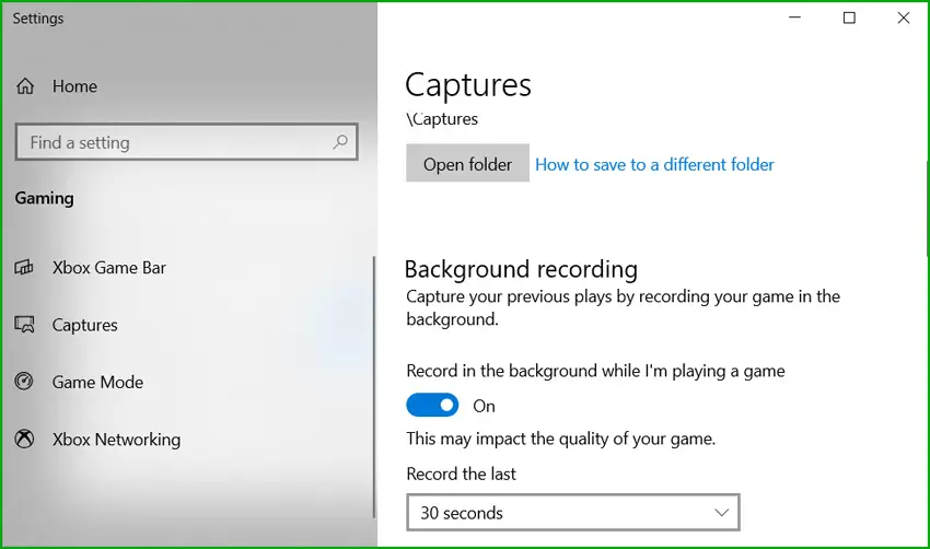 Microsoft Xbox Game Bar Captures
