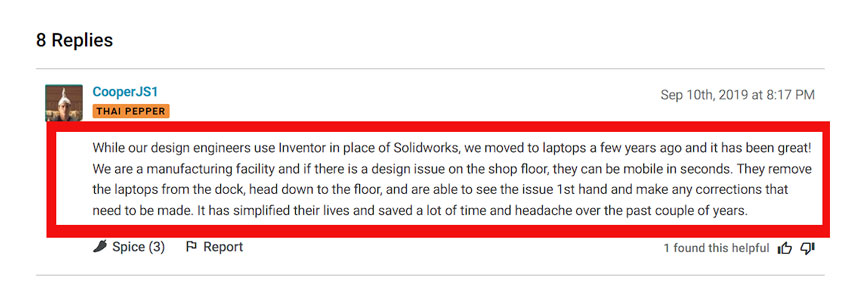 Comments for a Reason to choose a Laptop For Solidworks