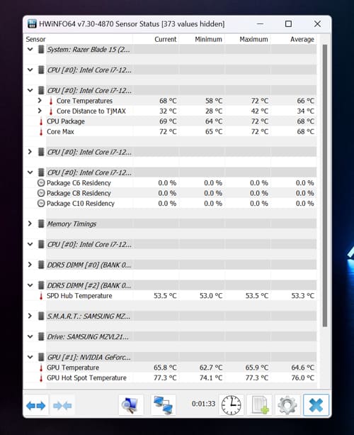 Razer Blade 15 Temperature Test Playing Warzone With a Cooling Pad
