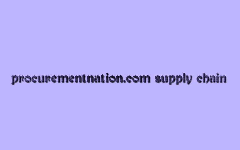 procurementnation.com supply chain